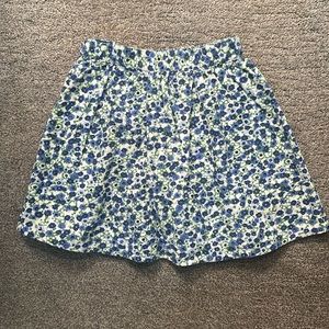 Lands End Corduroy Baby Girl Floral Skort